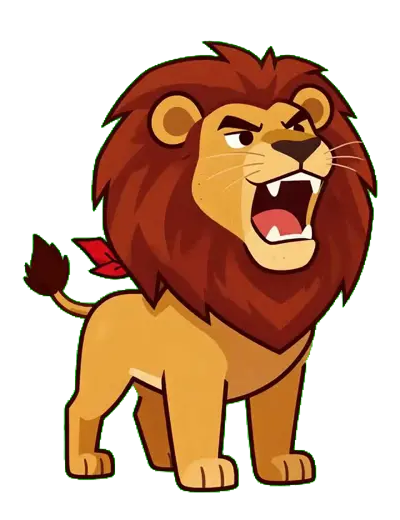 Lion qui rugit
